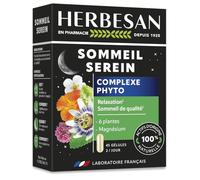 HERBESAN® - NOCTAPHYT SOMMEIL SEREIN - Sommeil paisible, réveil nocturne - Sans mélatonnine -100% plantes - 45 gélules