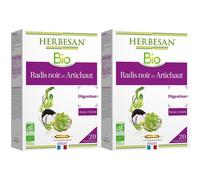 HERBESAN - RADIS NOIR ET ARTICHAUT BIO 20 ampoules de 10 ml Ampoule(S) 2x20 pc(s)