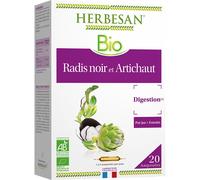 HERBESAN - RADIS NOIR ET ARTICHAUT BIO 20 ampoules de 10 ml Solution Orale pc(s)