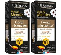 Herbesan Sirop Miel de Manuka IAA15+ - Gorge & Bronches 2x100 ml