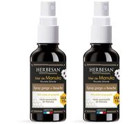 HERBESAN Spray Gorge et Bouche - Flacon de 25ml 2x25 ml
