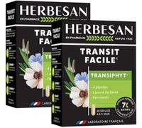 Herbesan Transiphyt 60 Comprimés - Transit Facile NOUVELLE FORMULE - Lot de 2 Boites de 60 Gélules