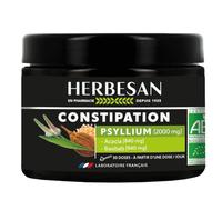 HERBESAN®-TRANSIPHYT - Constipation - Effet de lest - Poudre de Psyllium, Acacia, Baobab - Pot de 184 g avec cuillère doseuse