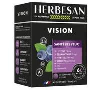 HERBESAN Complément alimentaire Santé des yeux – Lutéine, Zéaxanthine, Myrtille – 60 comprimés