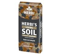 Herbi s Terreau Vivant 20 L - Terreau Bio avec ingrédients naturels - Revigoré microbien - Idéal pour la Culture