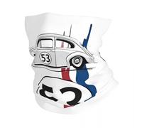 Herbie Bandana cache-cou avec motif numéro 53 imprimé pour les amateurs de voitures de course à rayures pour homme et femme toutes saisons