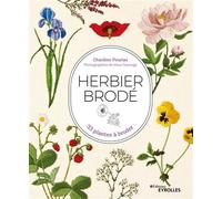 Herbier brodé 33 plantes à broder - Charlène Pourias - Eyrolles - broché - Guide