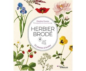 Herbier brodé 33 plantes à broder - Charlène Pourias - Eyrolles - broché - Guide