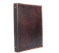 Herbier * Classeur 4 Anneaux Binder Arch Dossier A4 en cuir véritable à la main Inde