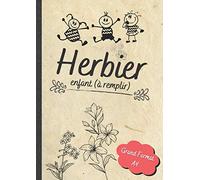 Herbier enfant à remplir: Carnet de récolte au format A4 (120 pages)