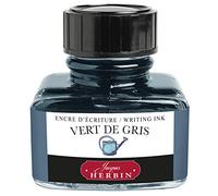 Herbin 13007T Flacon d'encre à écrire 30 ml Vert de gris