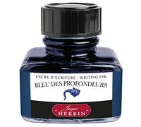 Herbin 13018T Flacon d'encre à écrire 30 ml Bleu des profondeurs