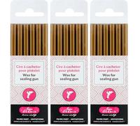 Herbin 35804T - Un paquet de 6 batons de cire spéciale pour pistolet, Or, 15.40 x 4.50 x 1
