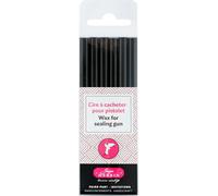 Herbin 35809t Un Paquet De 6 Batons De Cire Spéciale Pour Pistolet, Noir, 15.40 X 4.50 X 1