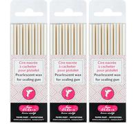 Herbin 35951T - Un paquet de 6 batons de cire spéciale pour pistolet, Ivoire nacré, 15.40 x 4.50 x 1