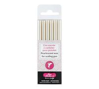Herbin 35951T - Un paquet de 6 batons de cire spéciale pour pistolet, Ivoire nacré, 15.40 x 4.50 x 1