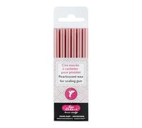 Herbin 35960T - Un paquet de 6 batons de cire spéciale pour pistolet, Vieux rose nacré, 15.40 x 4.50 x 1