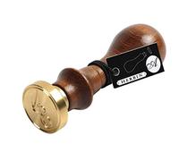 Herbin 40117T - Un Sceau Rond avec Manche en Bois Vernis, Lettre Q en Alphabet Anglaise
