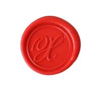 Herbin 40124T - Un Sceau Rond avec Manche en Bois Vernis, Lettre X en Alphabet Anglaise