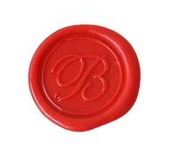 Herbin - Pastille laiton sceau sur broche lettre anglaise B G