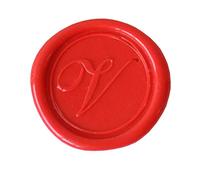 Herbin 40322T - Une Pastille en Laiton pour Cireà Cacheter, Alphabet Anglais, Lettre V