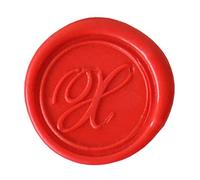 Herbin 40324T - Une Pastille en Laiton pour Cireà Cacheter, Alphabet Anglais, Lettre X