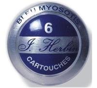 J. Herbin – Cartouches d'encre 20115T pour stylo‑plume et roller – boîte de 6 sans emballage – Bleu myosotis