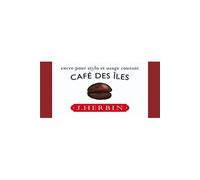 EXACOMPTA Herbin 13046T - Un flacon d'encre 30 ml pour stylo-plumes et stylos roller, Café des îles
