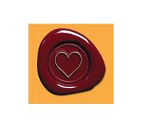 Herbin - Pastille laiton pour sceau sur broche Coeur