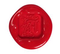 Herbin Sceau À Vis Carré Avec Manche En Bois Vernis ( Enluminé) - A