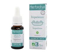 Herbiolys | Elixir Floral | Fleurs De Bach | Impatience n°18 | Fabriqué En France | Bio | 15 ml