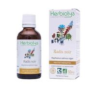 Herbiolys | Extrait De Plantes Fraîches Bio | Radis noir (Raphanus sativus niger) | Détox | Phytothérapie Bio | 50 ml