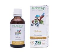 Herbiolys | Extrait De Plantes Fraîches Bio | Safran (Crocus sativus) | Sommeil, Menstruation & Aphrodisiaque | Phytothérapie Bio | 50 ml