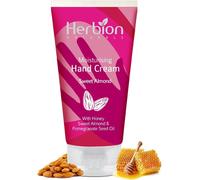 Herbion Naturals Crème Hydratante Pour Les Mains Au Miel, À L'amande Douce Et À L'huile De Pépins De Grenade Pour Une Peau Douce Et Belle (100ml)