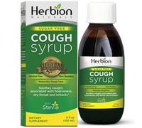 Herbion Naturals Sirop Contre La Toux Sans Sucre Avec Stévia, 5 Oz Liq. - Aide À Soulager La Toux Et Apaise Les Maux De Gorge, Optimise Naturellement Le Système Immunitaire