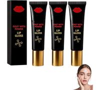 Herbionyx Lot de 3 gloss à lèvres de luxe, sérum Advanced Lip Booster & Herbionyx Lip Plumper, Gel à lèvres hydratant, ingrédients naturels, réduit les ridules, soin des lèvres non collant