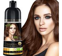 Herbishh Hair Color Shampoo for Gray Hair-Natural Hair Dye Shampoo-Colors Hair in Minutes-Long lasting colour-500 ML-3-In-1 Hair Color-Ammonia-Free (Chestnut Brown)