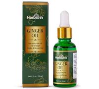 Herbishh Natural Ginger Massage and Essential Oil for Scalp Removal, Hair Growth and Thinning Treatment, Itchiness and Circulations, Non-Toxic for Men and Women-30ml