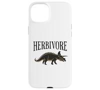 Herbivore avec tricératops Dinosaure pour végétaliens ou végétariens Coque pour iPhone 15 Plus
