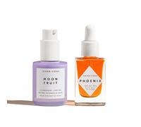 HERBIVORE Régime anti-rides - Sérum MOON FRUIT 1 % Bakuchiol et Peptides + Huile visage anti-âge à la rose musquée PHOENIX - pour une peau plus l