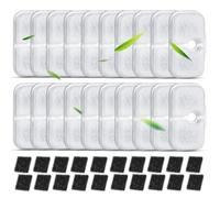 Herboom Lot de 40 filtres de rechange pour fontaine à eau pour chat Dockstream PLWF005, PLWF115, PLWF105, 20 filtres et 20 éponges