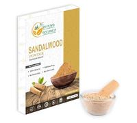Herbs Botanica Chandan Poudre de bois de santal bio 100 g pour peau, masque facial, culte Tilak, occasions de bon augure 100 % naturelle, apaisante, nettoyante, rides