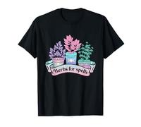 Herbs for Spells Botanical Witchy Pastel Plant Graphic T-Shirt