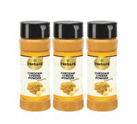 HerbsHi Poudre de fromage cheddar pour popcorn, frites, pâtes, sauce au fromage (lot de 3 x 55 g chacun)