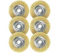 Herbst Lot de 6 brosses à joints rondes 110 x 16 mm Compatible avec Gloria Multibrush et autres accessoires Weedbrush