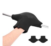 HERCHR 1 Paire Gants de Pagaie de Kayak, Mitaines Antidérapantes pour Pagaies de Kayak Gants de Canoë Imperméables Néoprène Gants de Poignées de Pagaie de Kayak pour Le Rafting en Canoë (Noir)