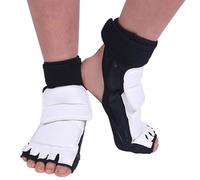 HERCHR 1 Paire Protège-Pieds Élastique à Double Fixation pour Taekwondo Protecteur de Pied pour Arts Martiaux, Kickboxing, Karaté, Hapkido, Taekwondo pour Hommes Femmes Enfants Entraînement (XS)