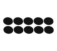 HERCHR 10 pièces Fer sur Patchs pour vêtements, Manches ovales adhésives réparation de coude Bricolage décoration Patchs Autocollants en Tissu(Noir)
