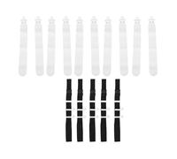 HERCHR 10Pcs Drapeau De Taille, Kit de Jeux de Football Avec Drapeau Réglable 5Pcs Ceintures de Football Drapeau de Taille de Jeu Sport de Course pour Formation des Jeunes et Adultes (Blanc)
