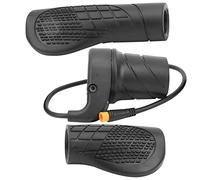 HERCHR 12V 24V 36V 48V 60V 72V Manette des Gaz à Demi-Tour, Accélérateur Demi-Torsion Poignée Vélo Caoutchouc Demi-Tour Poignées Cyclisme pour Vélo Électrique VTT Pièce Modifiée Joint Étanche